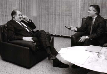 MIchael G. Mlöhnle interviewt Sir Henry Plumb, Präsident des Europäischen Parlaments
